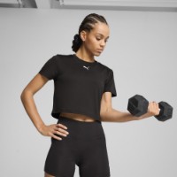 Женская футболка Puma Tad Essential Puma Black, s.S фото №2 — интернет-магазин Desire.md