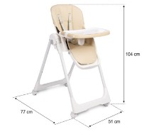 Стульчик для кормления Caretero Megalo Beige (CT.222329) фото №10 — интернет-магазин Desire.md