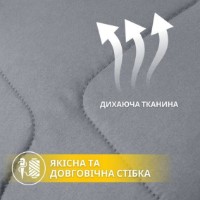 Комплект подушка и одеяло MobiCasa Manmaker Set 200x220 Gray фото №4 — интернет-магазин Desire.md