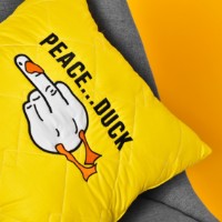 Perna decorativa MobiCasa Peace Duck 40x40 imaginea #3 — magazin online Desire.md