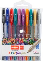 Гелевая ручка Unimax Trigel Glitter 10pcs (UX142)