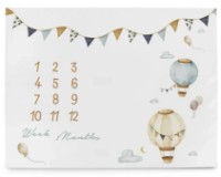 Covor joc pentru copii Ceba Baby Milestone Basic Balloons 92x72cm (W-309-000-734)