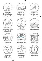 Подушка для кормления Ceba Baby Physio Multi Jersey Hoya (W-741-000-743) фото №3 — интернет-магазин Desire.md