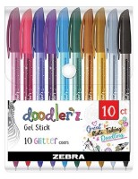 Набор гелевых ручек Zebra Doodler'z Glitter (56068) 10pcs