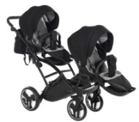 Carucior Junama Duo Slim Basic Black 01 (DUOBASIC01) imaginea #5 — magazin online Desire.md