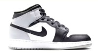 Ботинки детские Nike Air Jordan 1 Mid Bg White/Light Smoke Grey/Black, s.37.5 фото №7 — интернет-магазин Desire.md