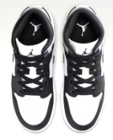 Ботинки детские Nike Air Jordan 1 Mid Bg White/Light Smoke Grey/Black, s.38 фото №8 — интернет-магазин Desire.md