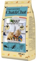 Hrană uscată pentru pisici Gheda Chat & Chat Adult Tuna & Peas 900g