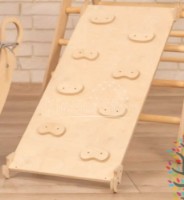 Игровой комплекс Kinder Star Двухсторонняя Горка-Скалодром