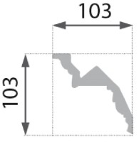 Плинтус потолочный Marbet B27 фото №2 — интернет-магазин Desire.md