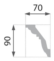 Плинтус потолочный Marbet B34 фото №2 — интернет-магазин Desire.md