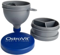 Брелок с воронкой + коробка для таблеток Ostrovit Plastic Funnel Grey