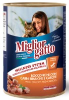 Hrană umedă pentru pisici Morando Miglior Gatto Pate Poultry & Carrots 405g