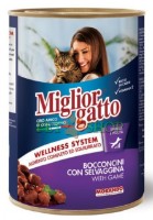 Hrană umedă pentru pisici Morando Miglior Gatto Selvaggina 405g