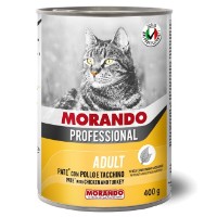 Влажный корм для кошек Morando Professional Chunks Chicken & Turkey 24x405g
