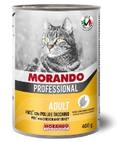 Hrană umedă pentru pisici Morando Professional Pate Chicken & Turkey 400g
