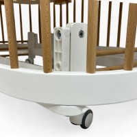 Pătuţ Eucalyptus Napoli Plus White/Natural (DS-N141) imaginea #2 — magazin online Desire.md