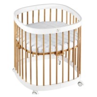 Pătuţ Eucalyptus Napoli Plus White/Natural (DS-N141) imaginea #7 — magazin online Desire.md