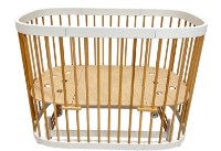 Pătuţ Eucalyptus Napoli Plus White/Natural (DS-N141) imaginea #9 — magazin online Desire.md