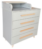 Детский комод Eucalyptus Napoli90 Grey (DSK-N803)