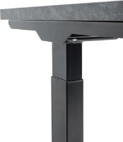 Masa de birou CUSTO FlexiDesk 120x70 Dark Grey Marble/Black (100.02.0045) imaginea #2 — magazin online Desire.md