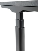 Masa de birou CUSTO FlexiDesk Plus 160x70 Dark Grey Marble/Black (100.02.0119) imaginea #2 — magazin online Desire.md