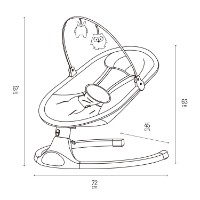 Leagăn pentru bebeluși Momi Kenani Sand (BULE00041) imaginea #7 — magazin online Desire.md