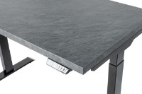 Masa de birou CUSTO FlexiDesk 180x70 Dark Grey Marble/Black (100.02.0048) imaginea #3 — magazin online Desire.md