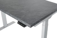 Masa de birou CUSTO FlexiDesk 140x70 Dark Grey Marble/Light Grey (100.02.0070) imaginea #2 — magazin online Desire.md