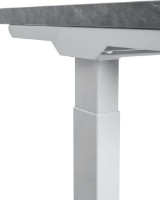 Masa de birou CUSTO FlexiDesk 140x70 Dark Grey Marble/Light Grey (100.02.0070) imaginea #5 — magazin online Desire.md