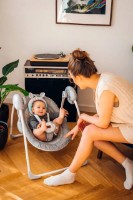 Детское кресло-качалка Momi Liss Baby Swing Bear Turquoise (BULE00015) фото №2 — интернет-магазин Desire.md