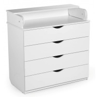 Детский комод Perna Mea HappyBaby Pro 800x1030 Dsp White (118152-B)