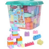 Set de construcție Play Toys Play Blox 107pcs Pastel (8699067003127) imaginea #1 — magazin online Desire.md
