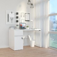 Письменный стол Deco 1200x600 White Left фото №3 — интернет-магазин Desire.md