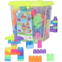 Set de construcție Play Toys Play Blox 83pcs Neon (8699067003080)