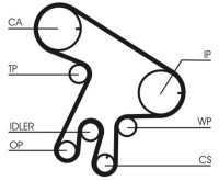 Curea de distribuție Continental CT1043K2 imaginea #3 — magazin online Desire.md