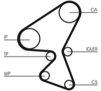 Curea de distribuție Continental CT1092WP1 imaginea #2 — magazin online Desire.md