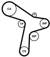 Ремень ГРМ Continental CT1168K2 фото №2 — интернет-магазин Desire.md