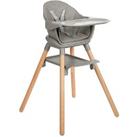 Scaun de masa Kikka Boo Woody Grey 2in1 2024 (KB.221823) imaginea #1 — magazin online Desire.md