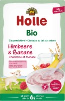 Terci de orez Holle Bio Organic Goat Milk Rice Raspberry & Banana 200g
