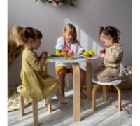 Măsuță pentru copii Veres Monaco White/Gray (46.390.2.17) imaginea #3 — magazin online Desire.md