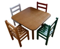 Детский столик Viitorul 70x70x62 Light Oak (599)