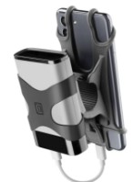Suport telefon pentru biciclete Cellularline Holder with Powerbank Rider Black (BIKEHOLDERPBK)