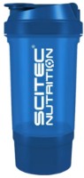 Shaker pentru nutriție sportivă Scitec-nutrition Traveller Shaker 500ml Blue