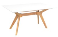 Masă pentru bucătărie Evelin Raffless Rectangular White/Bella Beech