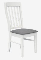 Комплект для столовой Evelin Gloria White + 4 Wenyl White/NV-10WP Grey фото №2 — интернет-магазин Desire.md