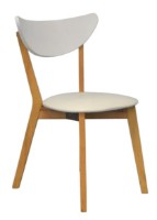 Комплект для столовой Evelin Gloria White/Bella Beech + 4 Cameroon White/Bella Beech фото №3 — интернет-магазин Desire.md