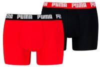 Мужские трусы Puma Men Everyday Basic Boxers 2P Orange/Black, s.S