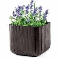 Цветочный горшок Keter Cube Planter S 29.5x29.5x29.5cm (56131) фото №2 — интернет-магазин Desire.md
