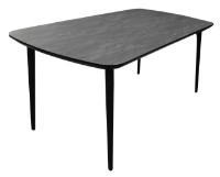 Masă pentru bucătărie Deco Ela 180/240x90x76 Black (MELA-JC-BLK)